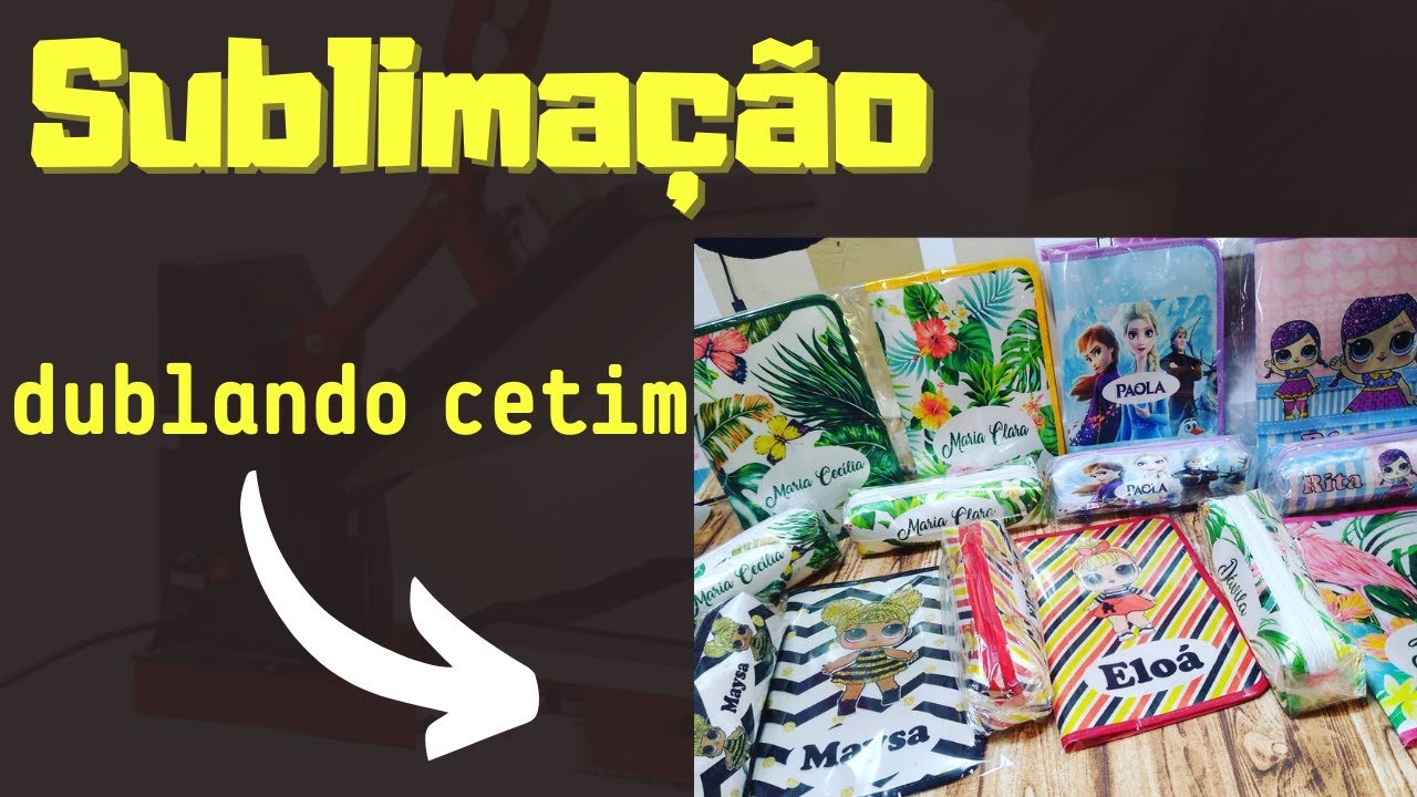 Sublimação e Dublagem No Cetim