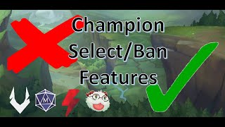 Select and Ban Phase for Third Party Apps
