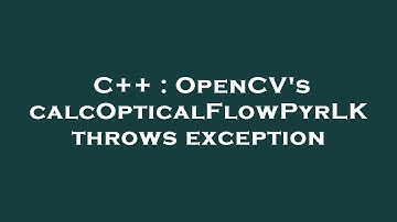 C++ : OpenCV