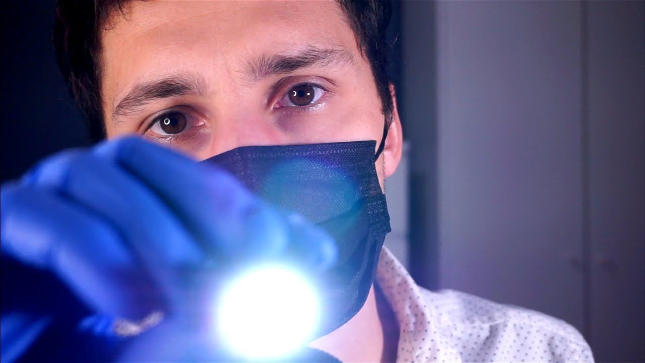 ASMR Throat Examination by Your Favorite Doctor (Medical RP, visual triggers, face touching, gloves)