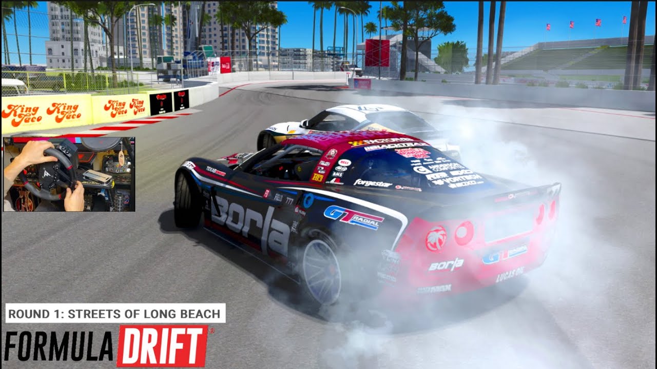 Joining REALISTIC Formula Drift Long Beach PACKED Lobby In 1000hp Corvette!!