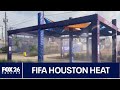 FIFA fans keeping cool in Houston heat wave