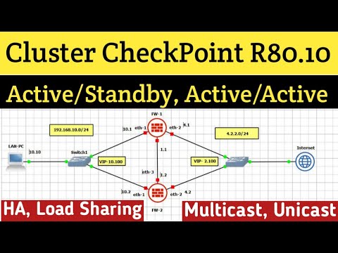 Day-10 | Clusterxl Configuration in CheckPoint Firewall R80.10 | HA | Active/Standby | Load Sharing