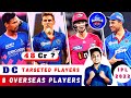 IPL 2022 DC 8 Overseas Players का नाम|DC Targeted Players 2022|IPL 2022 DC Targeted players