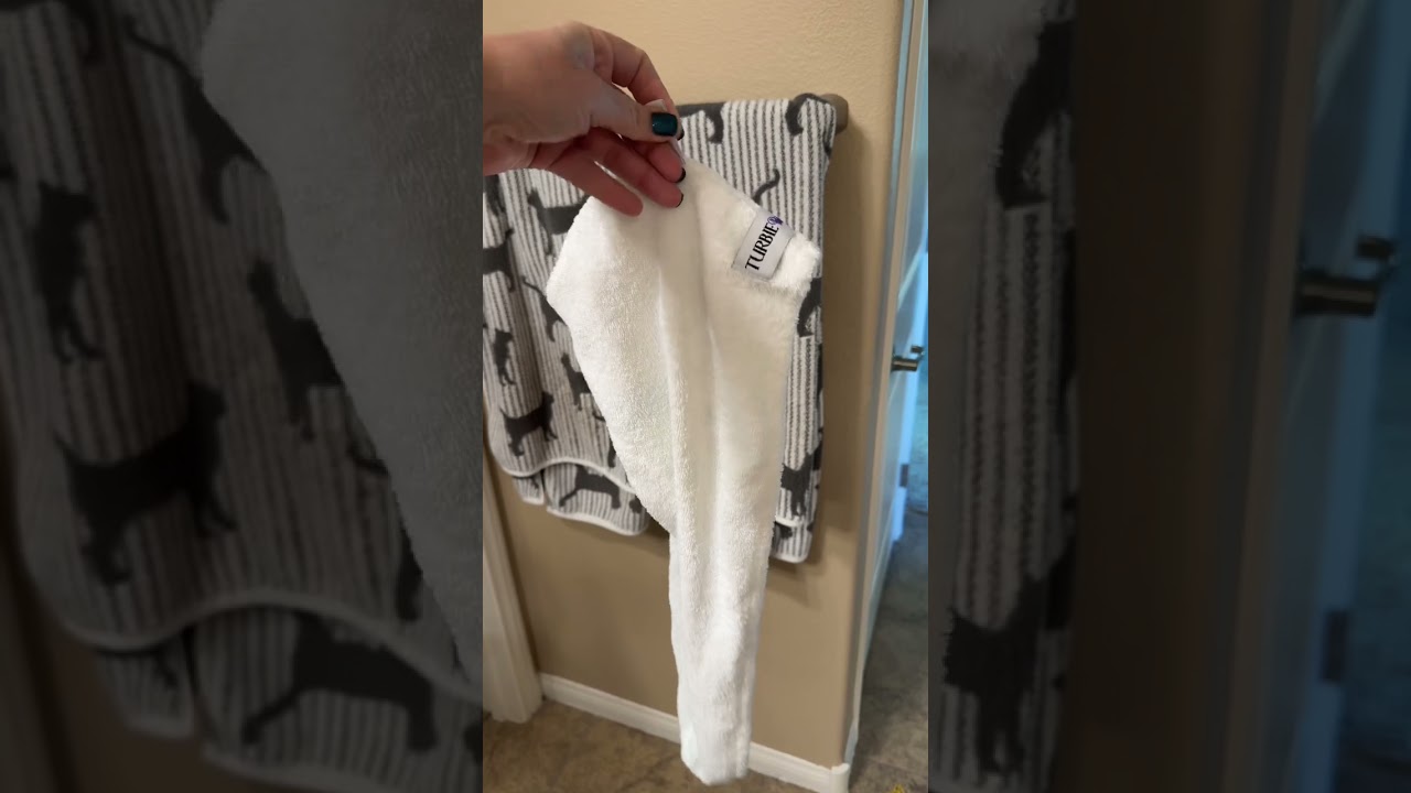 The Turbie Twist Set of 4 100% Cotton Hair Towels from QVC offers a practical and stylish solution