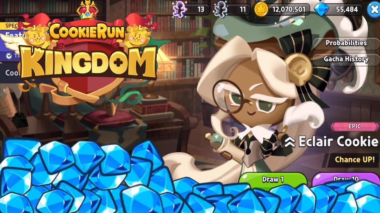 55k Crystals to pull for Eclair Cookie! | Cookie Run Kingdom - YouTube