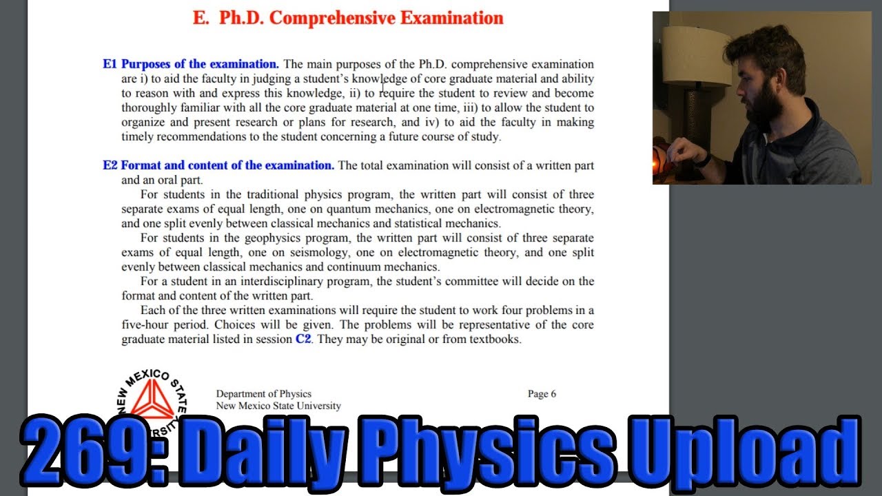 physics phd questions