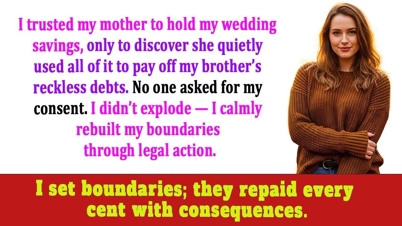The Day I Learned My Mom Used My Wedding Savings to Pay My Brother’s Loan Shark Debts