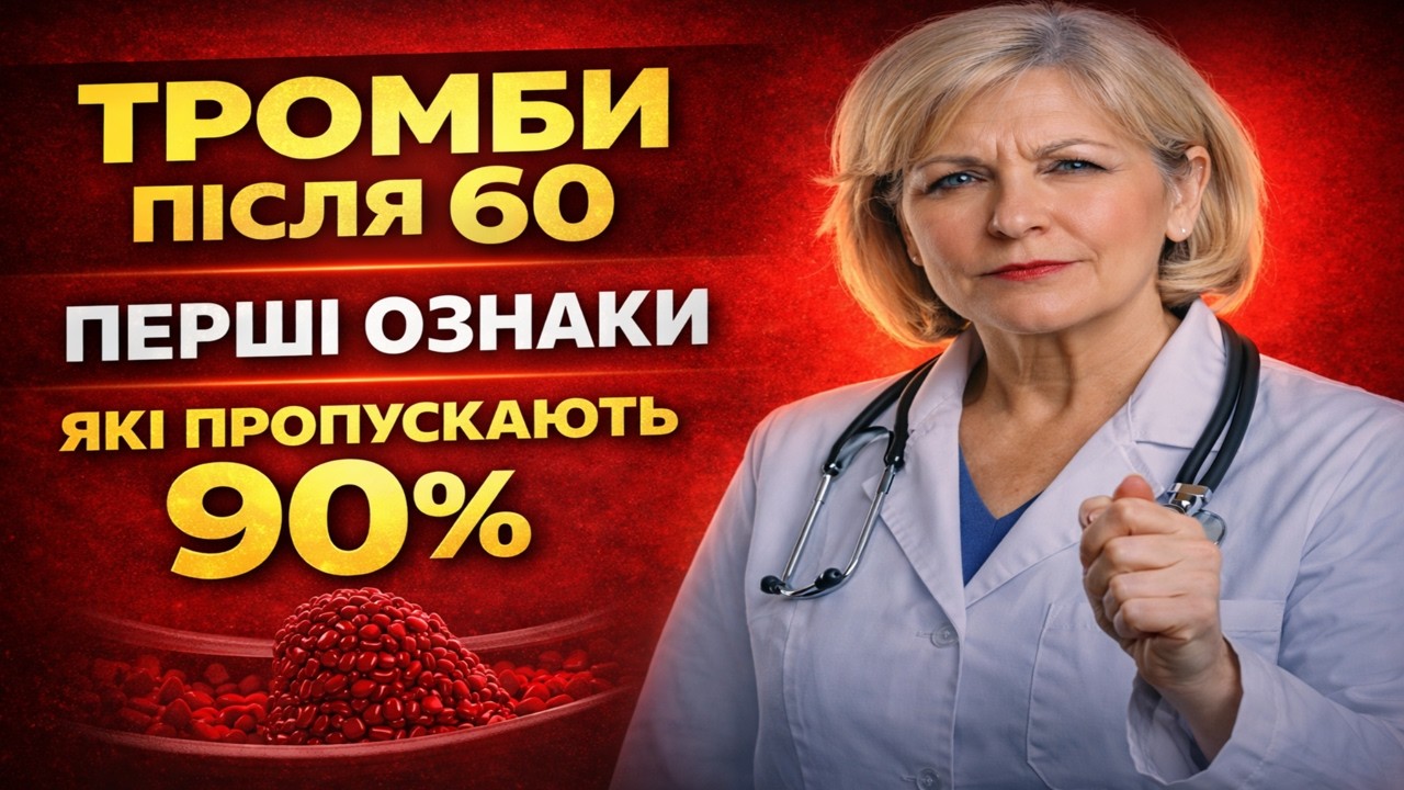 ТРОМБ ПІСЛЯ 60 МОЖЕ ПОЧАТИСЯ ТИХО… 4 СИГНАЛИ, ЯКІ НЕ МОЖНА ІГНОРУВАТИ