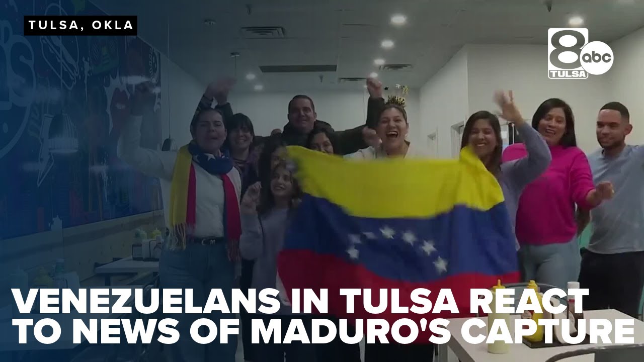 Venezuelans in Tulsa react to news of Maduro's capture - YouTube
