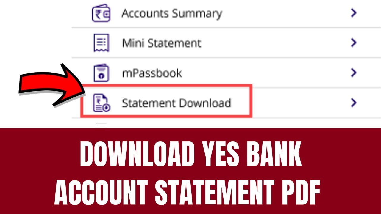 How To Download Yes Bank Account Statement PDF | How to ...