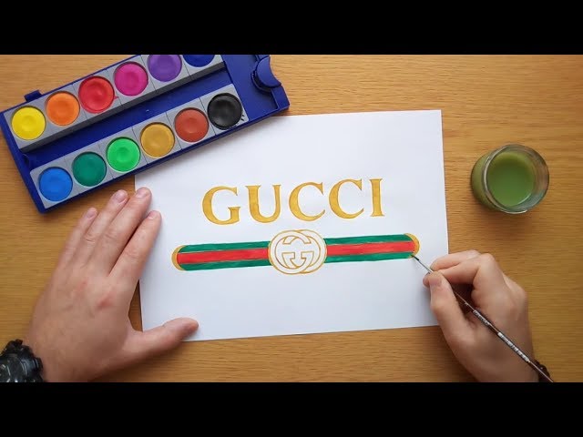 cómo dibujar logo de marca chanel,Gucci 