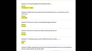 SERVSAFE MANAGER CHAPTER 7: THE FLOW OF FOOD:SERVICE EXAM QUESTIONS