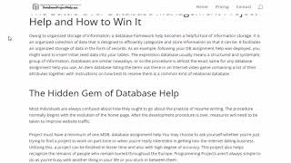 DatabaseProjectHelp.xyz Review