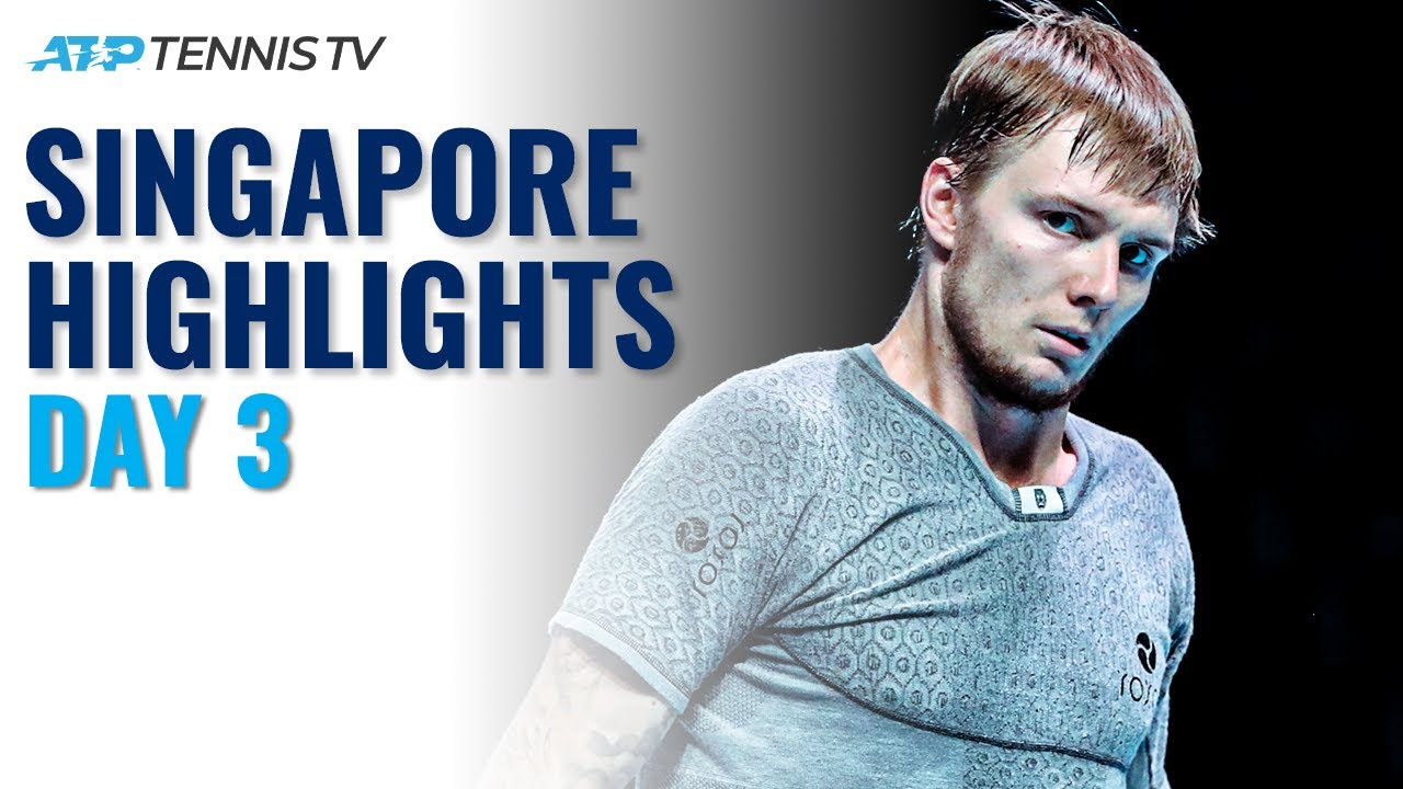 Bublik, Cilic In Action; Popyrin Faces Andreev | Singapore 2021 Day 3 Highlights
