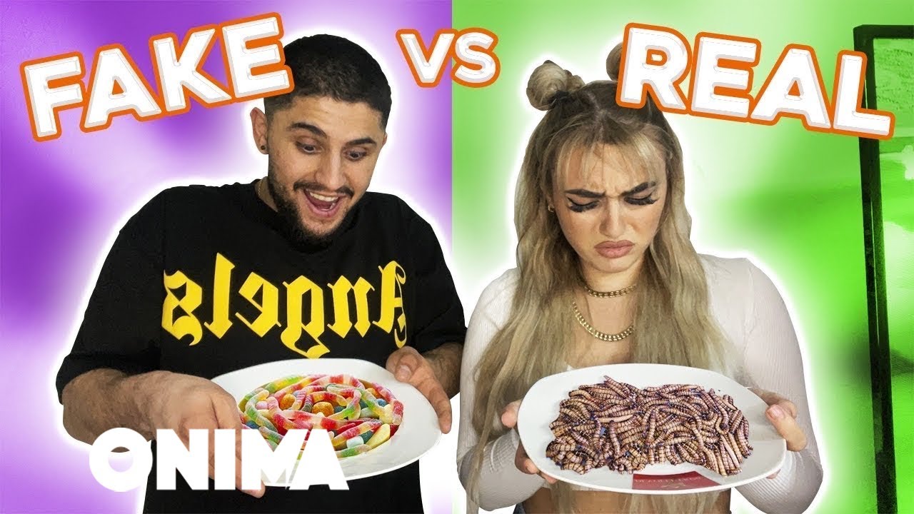 USHQIM REAL VS. FAKE CHALLENGE, (e hëngra nje Çader...)