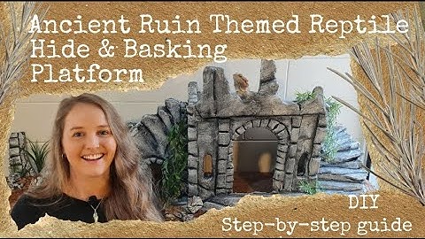 DIY Ancient Ruin Themed Reptile Hide and Basking Platform: Step-by-step Guide!