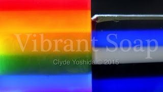 My Soap Collection and Cutting Rainbow Glycerin Soap