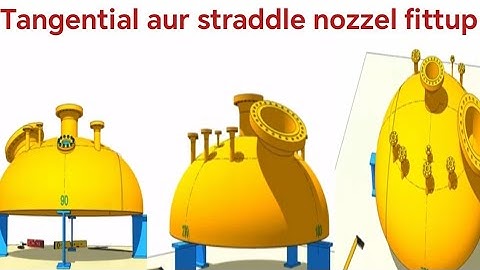 Tangential aur Straddle nozzel fittup #fabrication #industrial #mechanical