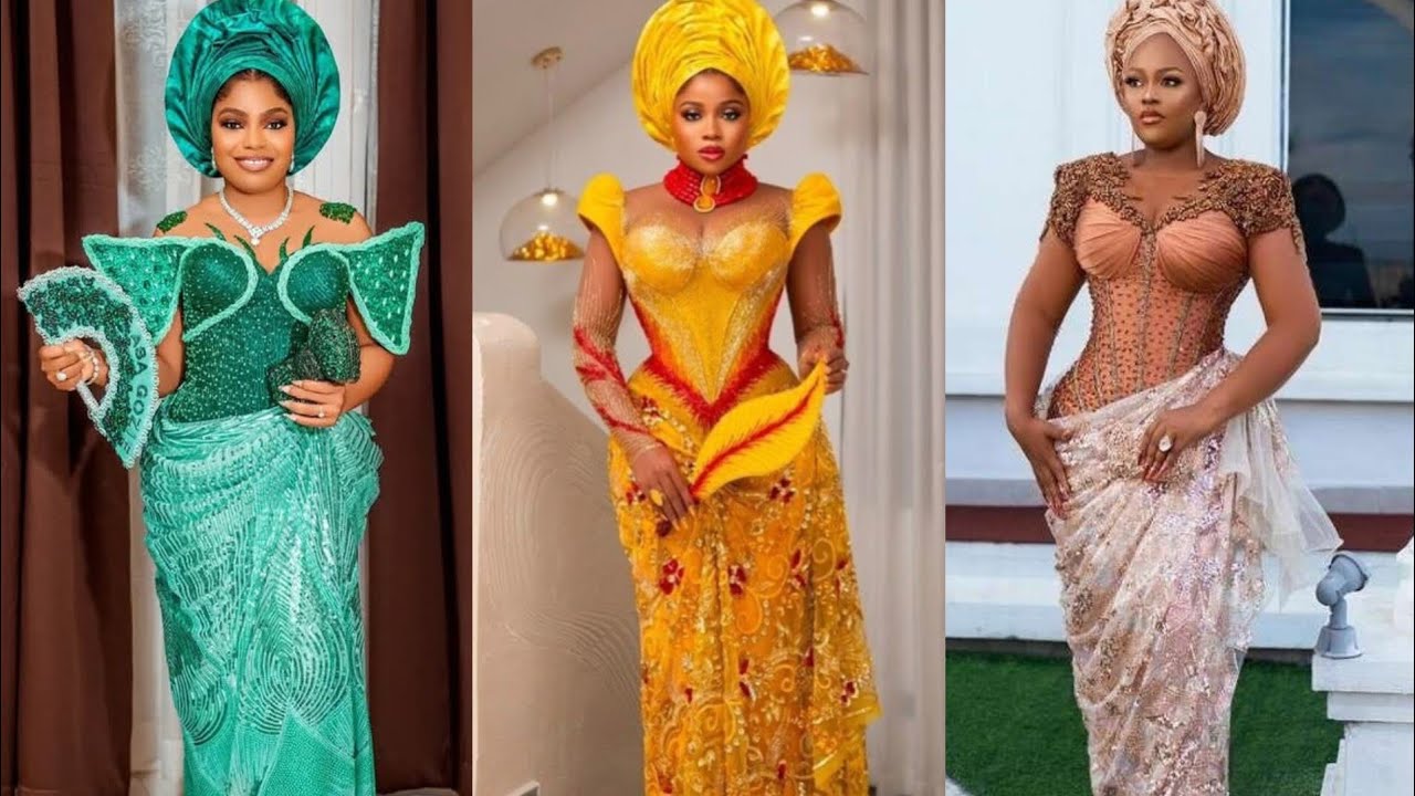 Stylish Beaded Lace Styles 2026 | Elegant Wedding & Asoebi Outfits