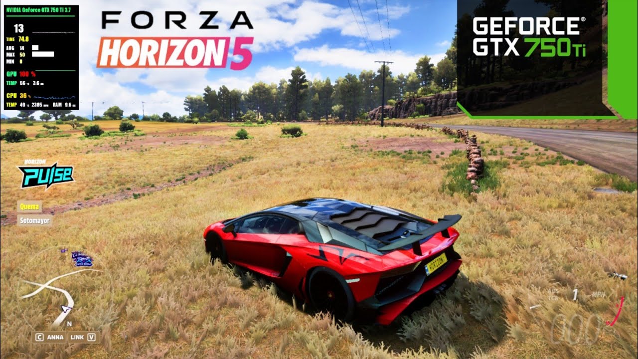 ФОРЗА ГОРИЗОНТ 5 | GTX 750 Ti + i3 10100F | ОЧЕНЬ НИЗКИЙ, СРЕДНИЕ НАСТРОЙКИ 1080p, 720p