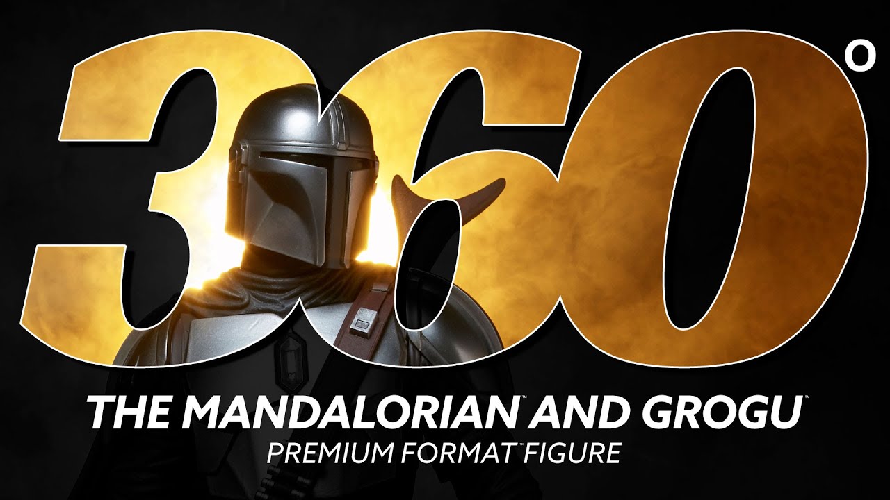 The Mandalorian™ and Grogu™Premium Format™ Figure by Sideshow Collectibles | 360°