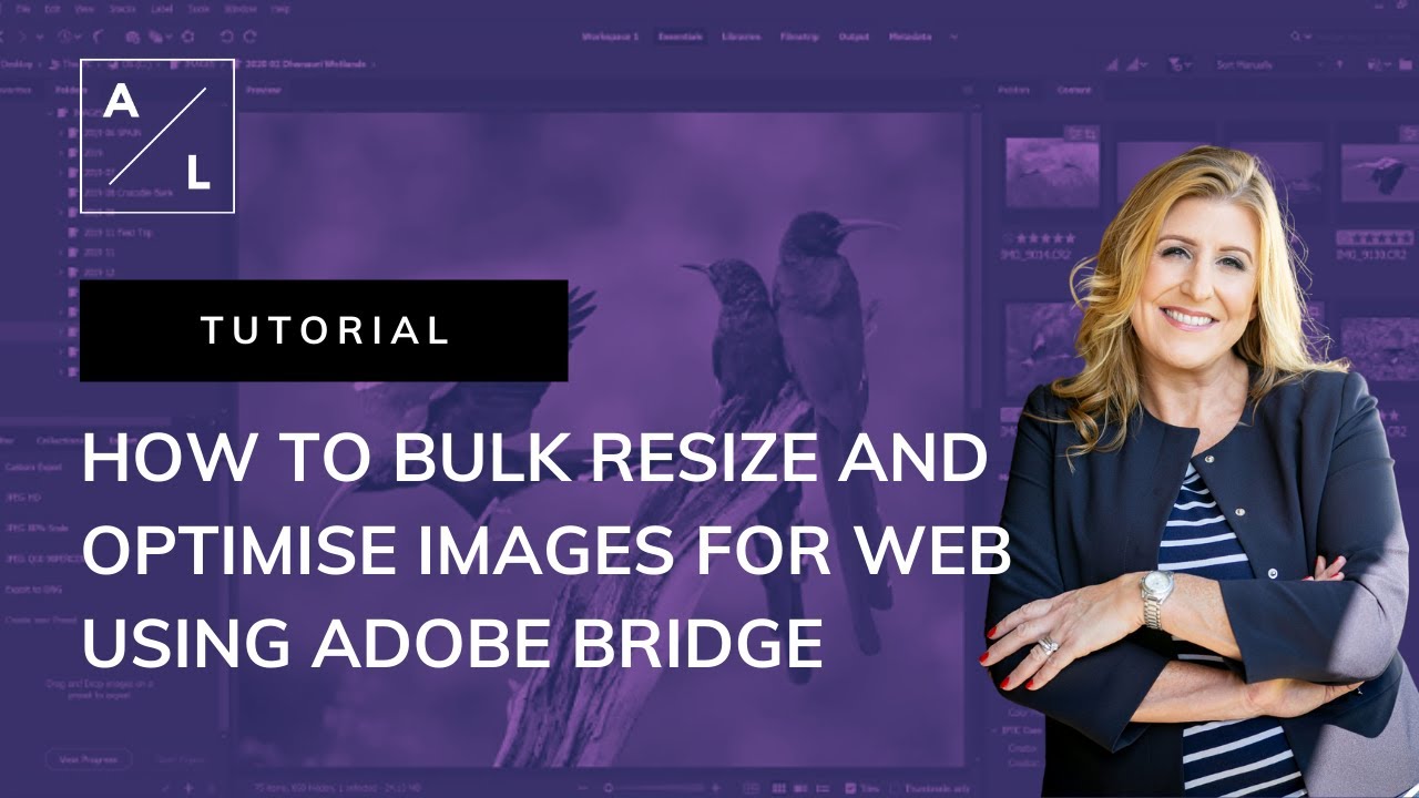 How To Bulk Resize and Optimise Images For Web Using Adobe Bridge - YouTube