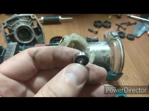 Аккумуляторная УШМ Макита DGA452 - ремонт.