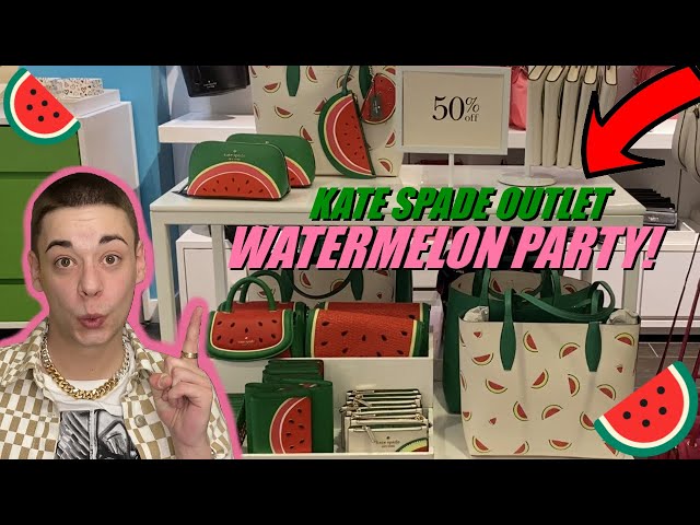 Kate Spade Outlet WATERMELON PARTY! - YouTube