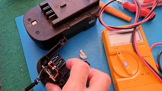 Black Decker 18v battery charger PARTIAL tear down