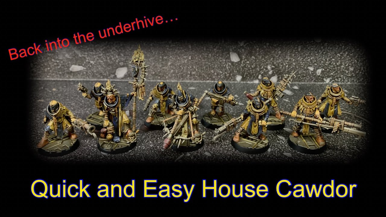 How to paint Necromunda Cawdor gang quickly and easily. Grim dirty scheme | back to the underhive