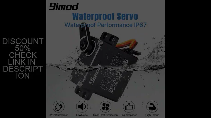 9imod 55kg Waterproof Servo IP67 180/270 Magnetic Sensor High Torque Coreless Digital Servo Full Met
