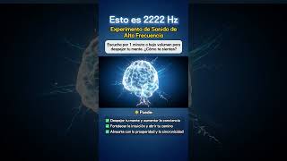 2222 Hz Experimento de sonido de alta frecuencia para enfoque, calma y reinicio mental. #frecuencia