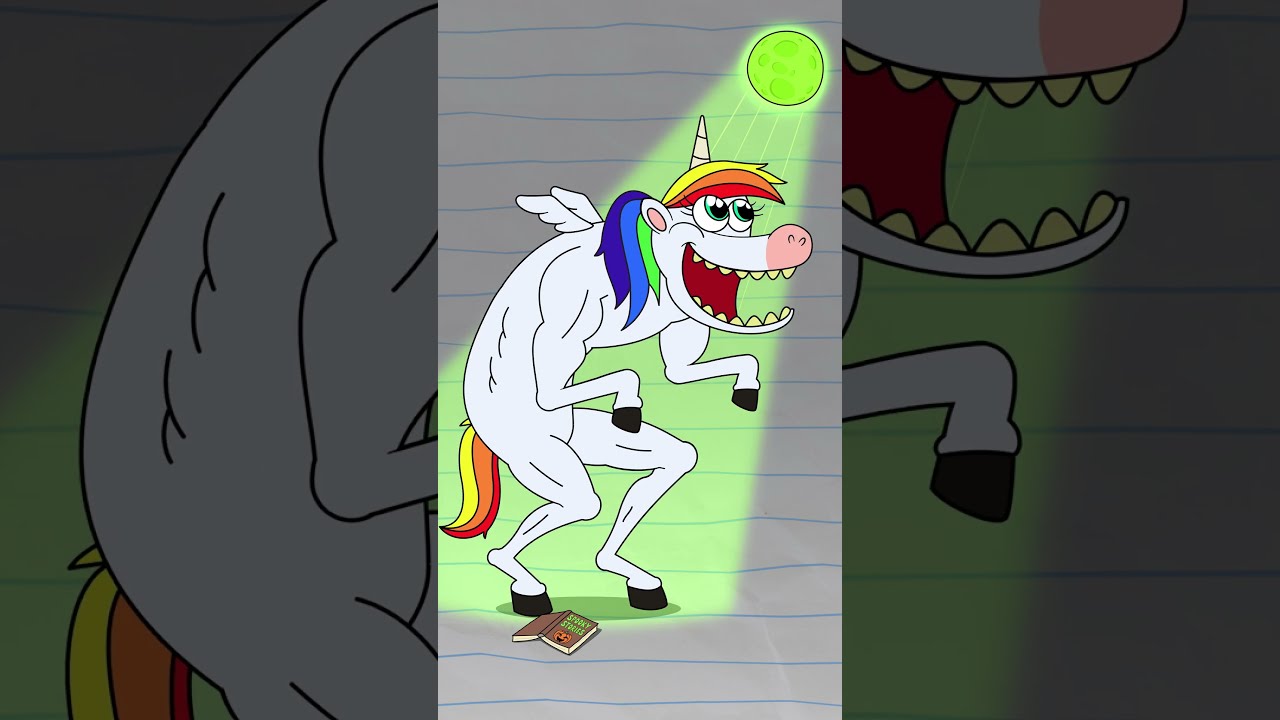 Halloween Unicorn Werewolf Animation Meme Boyanddragon Shorts