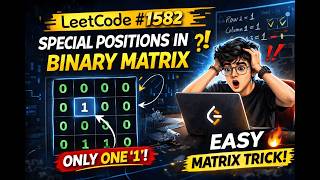 Most People (me also) Overthink This Matrix Problem | LeetCode 1582 Explained