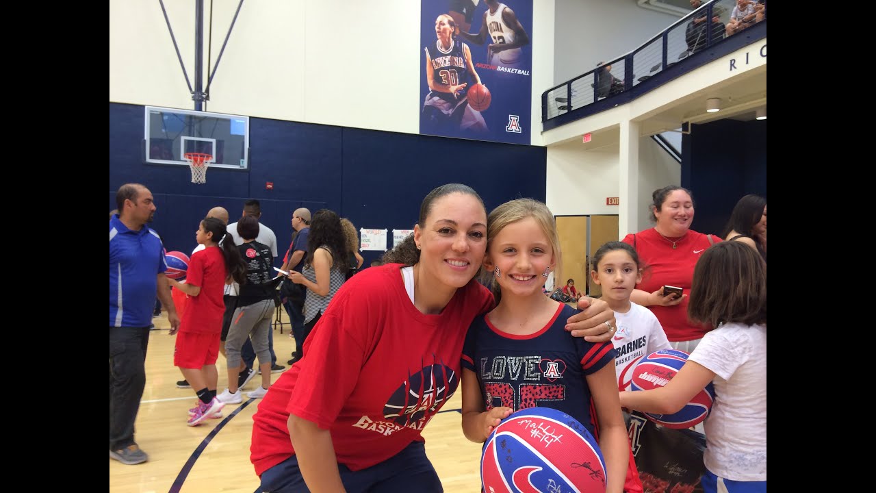 AC wins a prize at Adia Barnes basketball camp YouTube