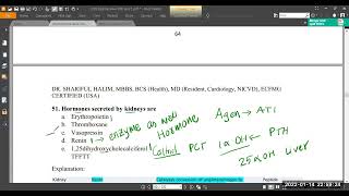 Functions of Hormone secreted by Kidney