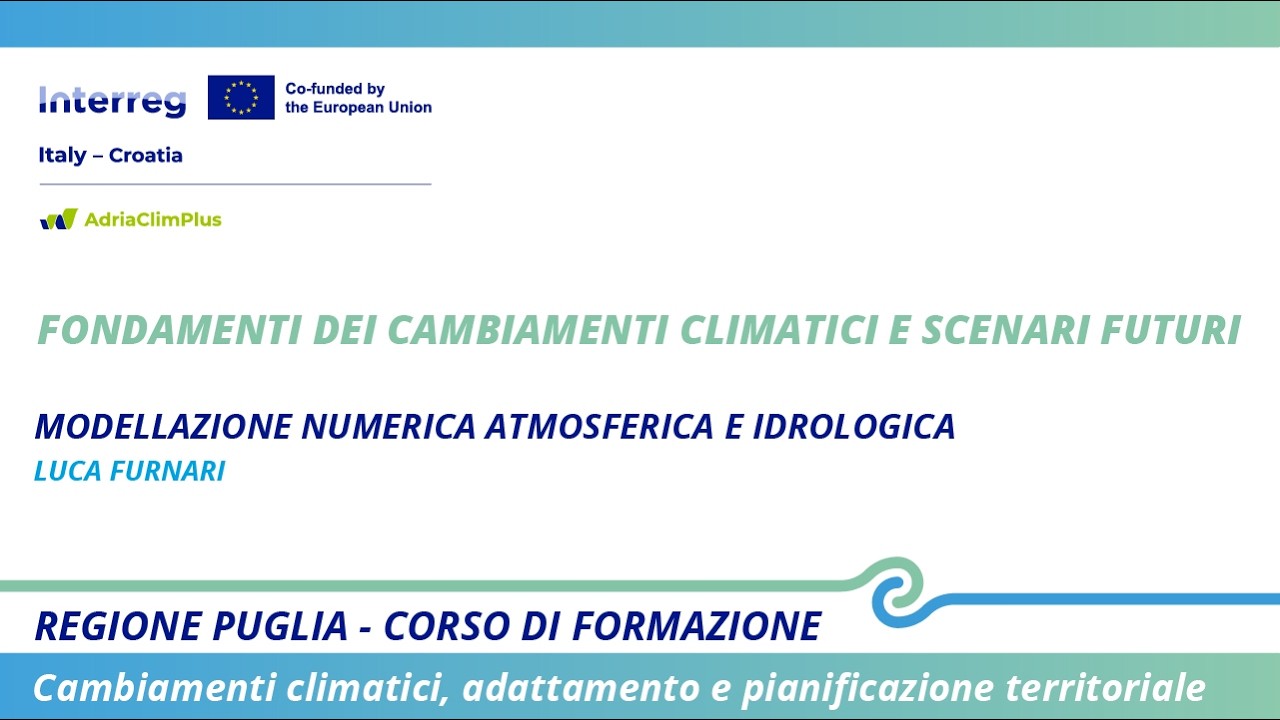 Galleria Cambiamenti climatici e pianificazione. Al via in Puglia il corso di formazione del progetto Interreg AdriaClimPlus - Video 3 di 18