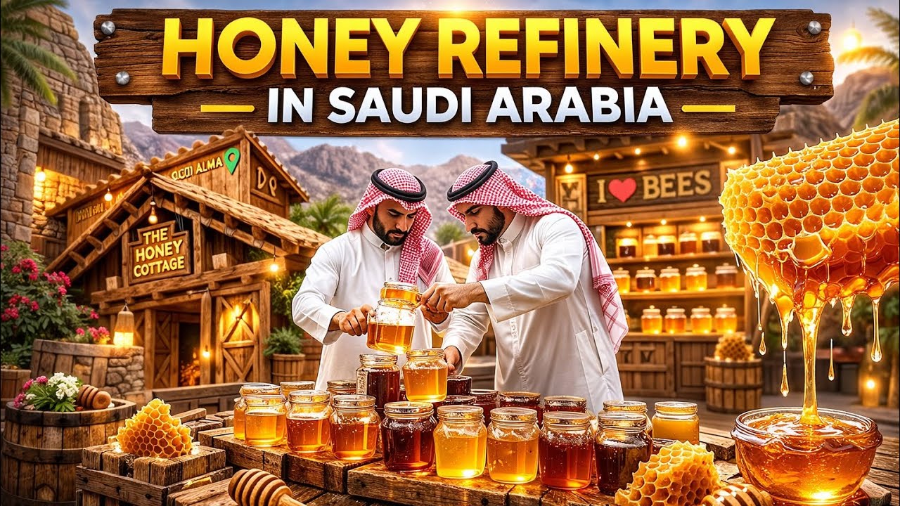 Inside Saudi Arabia's Most Aesthetic Honey Refinery 🐝 🍯 | Jazan Series Episode 1