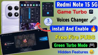 Redmi Note 15 5g Game Turbo Mode Voices Changer Enable | Redmi Note 15 Game Turbo Hidden Features