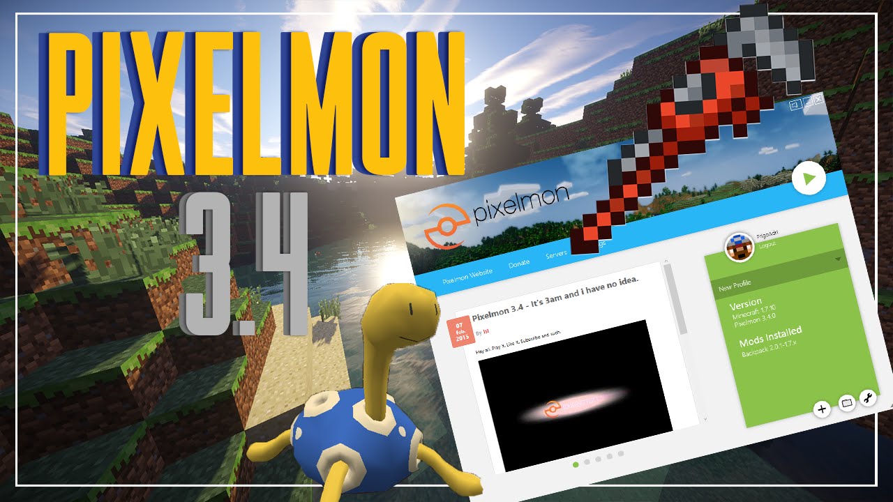 PIXELMON 3.4  COMO INSTALAR PIXELMON 3.4 LAUNCHER 