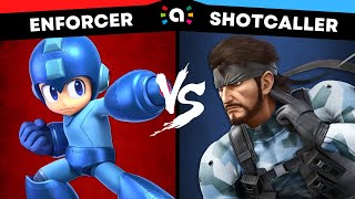 Enforcer (Mega Man) vs Shotcaller (Snake) | Super Smash Bros Ultimate Amiibo Fights