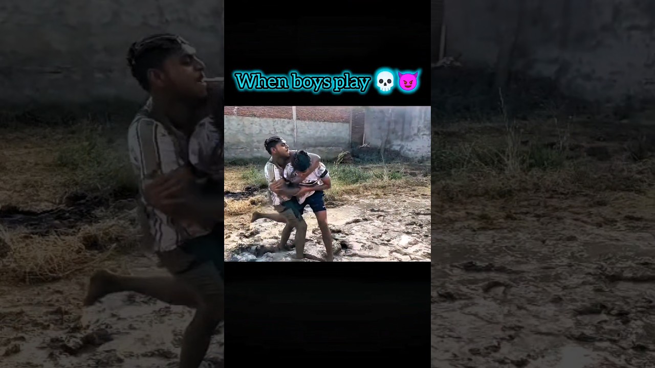 When girls vs boys playing 💀😈