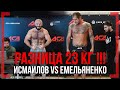 РАЗНИЦА 23 КГ Магомед ИСМАИЛОВ vs Александр ЕМЕЛЬЯНЕНКО