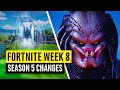 Fortnite | All Season 5 Map Updates and Hidden Secrets! WEEK 8! BigPreds