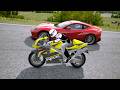 Suzuki TL1000R vs Supercars Ferrari 812 Superfast, Lamborghini Veneno at Old SPA