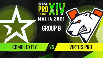 CS:GO - Virtus.pro vs. Complexity [Dust2] Map 2 - ESL Pro League Season 14 - Group B
