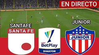 🔴SANTA FE vs JUNIOR en VIVO | Semifinal Ida Liga BetPlay Dimayor | Simulación PES 21