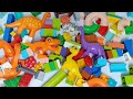 Satisfying Building Blocks Marble Run ASMR compilation ⭐funny dinosaurs course part 704 13