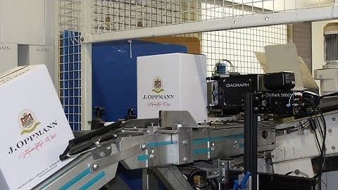 Direct printing on boxes with ResMark 5000 at Sektkellerei J Oppmann